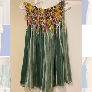 Diane von Furstenberg - 100% Silk Patterned Top